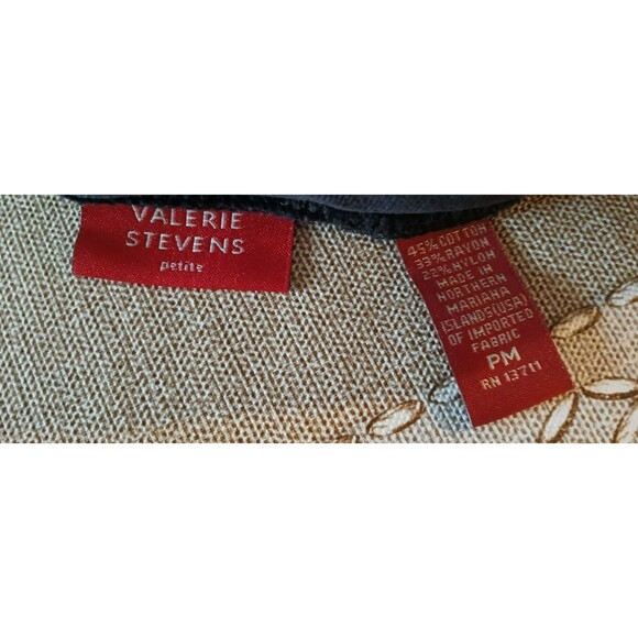 Valerie Stevens Women's Black Velvet Pants Wide Leg Elastic Waist Pull On M/P - Picture 7 of 8